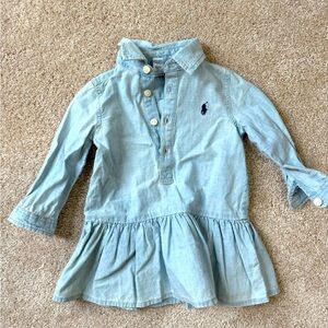 Ralph Lauren baby denim shirt dress NWT